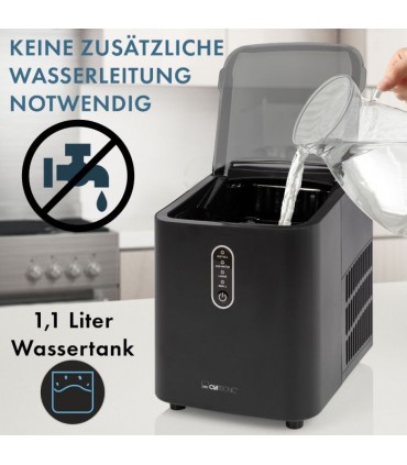 Clatronic EWB3798 jääkuubikute valmistaja, must