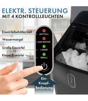 Clatronic EWB3798 jääkuubikute valmistaja, must