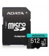 Adata Memory Micro SDXC 512GB W/AD./AUSDX512GUI3V30SA2-RA1
