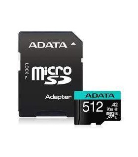 Adata Memory Micro SDXC 512GB W/AD./AUSDX512GUI3V30SA2-RA1