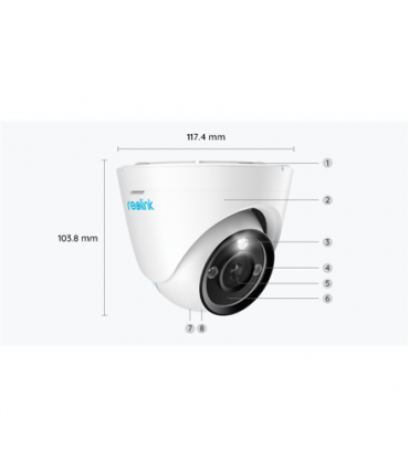Reolink 4K Security IP Camera with Color Night Vision P434