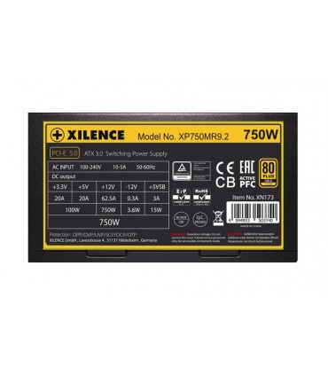 Xilence 750 Watts Efficiency 80 PLUS GOLD PFC Active XN173
