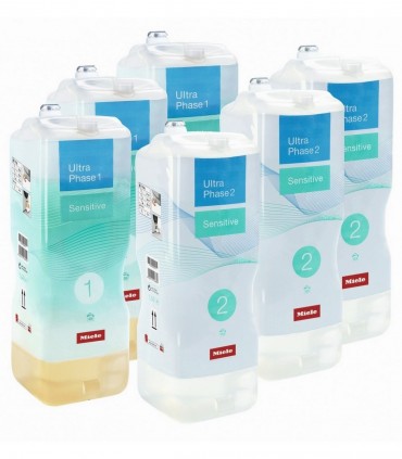 Miele 3 x UltraPhase 1 + 3 x UltraPhase 2 Sensitive pesuvahendi komplekt