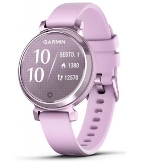 Garmin Lily 2 Sport, 35 mm, lilla metallik, lilla silikoonrihm