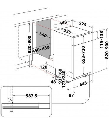 Whirlpool WSBO 3O34 PF X