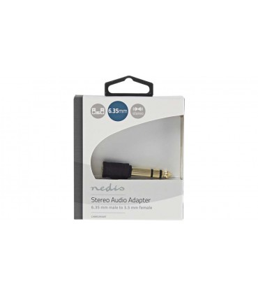 Nedis adapter 6,3mm pistik- 3,5mm pesa/ kullatud kontaktid