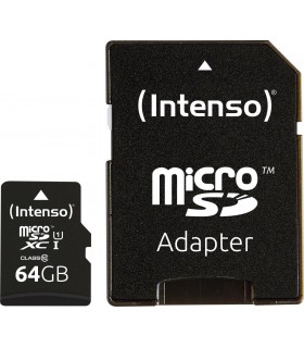 Intenso Micro SDHC 10 class + Adapter 64GB