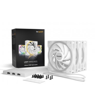 Be Quiet Case Fan 120mm Light Wings PWM White HIGH-SP. BL101