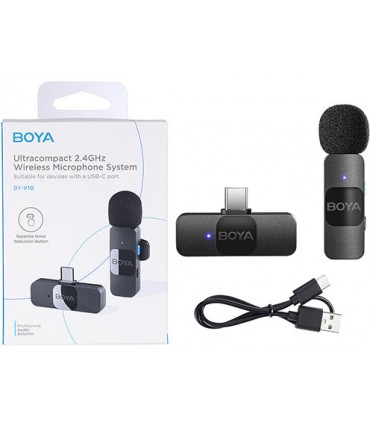 Boya juhtmevaba mikrofon BY-V10 USB-C