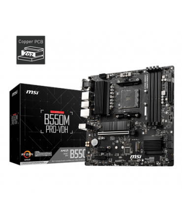 MSI B550M PRO-VDH Processor family AMD
