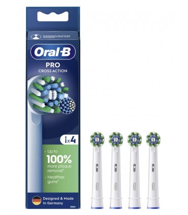 Braun EB50RX-4 CrossAction PRO valge 4tk