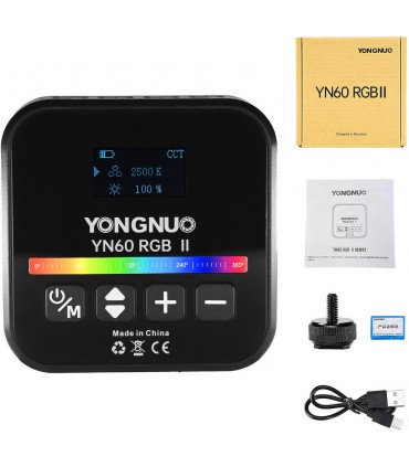Yongnuo videovalgusti YN60 RGB II, must