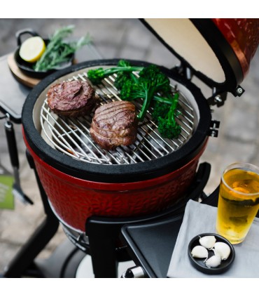 Kamado Joe Junior jalgadega ratastel raam