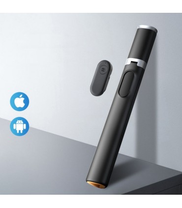 Tech-Protect statiiv-käsistatiiv Selfie Stick Tripod L08S, must