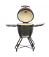 TunaBone Kamado classic 23" grill, size L, dark grey