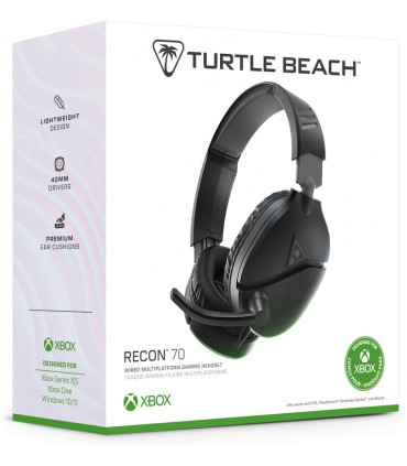 Turtle Beach kõrvaklapid + mikrofon Recon 70 Xbox, must