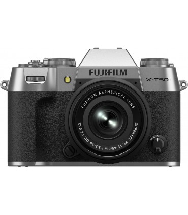 Fujifilm X-T50 + 15-45mm, hõbedane