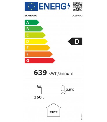 Scandomestic DC389BD vitriinkülmik