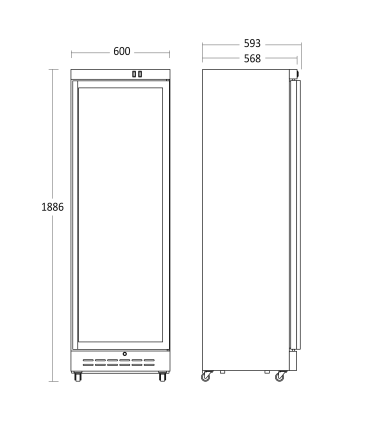 Scandomestic DC389WD vitriinkülmik