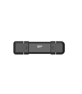 SILICON POWER DS72 Dual USB-C/USB 3.2 Gen 2 Portable External SSD, 500GB, must