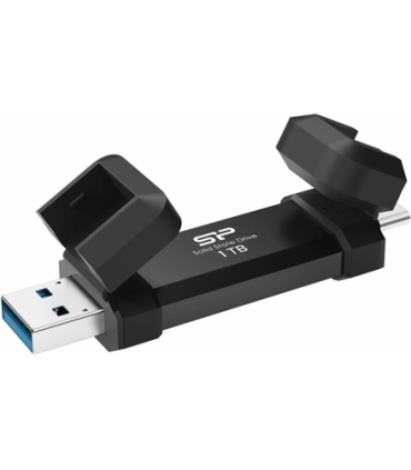 SILICON POWER DS72 Dual USB-C/USB 3.2 Gen 2 Portable External SSD, 1TB, must