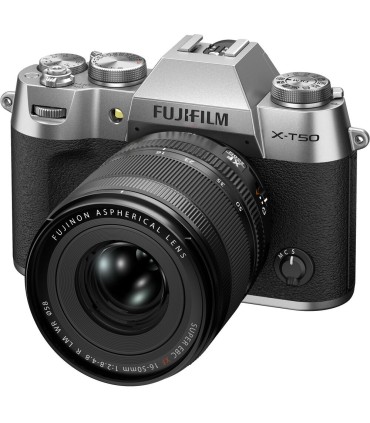 Fujifilm X-T50 + 16-50mm, hõbedane