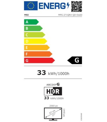 MSI MPG 271QRX QD-OLED 26,5" Gaming