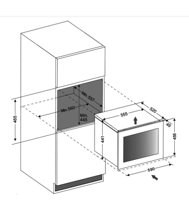 Dunavox DVN-19.50B.TO Noble Integreeritav veinikülmik