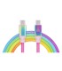 REAL-EL Type-C to Type-C Rainbow, 1m