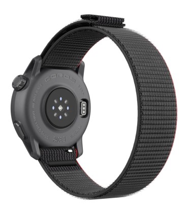Coros PACE 3 GPS, musta nailonrihmaga