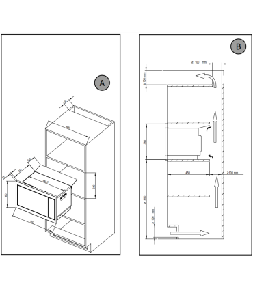 De Dietrich DME4310H Integreeritav mikrolaineahi