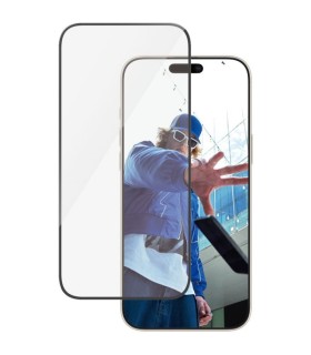 Panzerglass iPhone 16 Pro Max , musta äärega, Ultra-Wide Fit