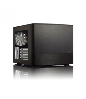 Fractal Design NODE 804 Side window, 2 - USB 3.0Audio in/outPower button with LED (white)HDD activity LED (white), Black, Micro