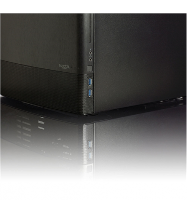 Fractal Design NODE 804 Side window, 2 - USB 3.0Audio in/outPower button with LED (white)HDD activity LED (white), Black, Micro