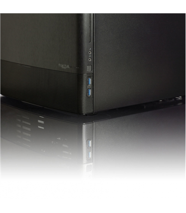 Fractal Design NODE 804 Side window, 2 - USB 3.0Audio in/outPower button with LED (white)HDD activity LED (white), Black, Micro