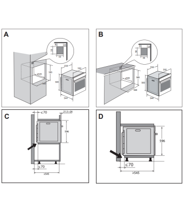 De Dietrich DOP4546BT Integreeritav ahi