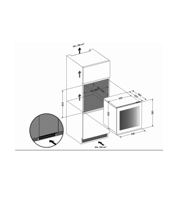 Dunavox DXJ-26.69DB Joy integreeritav veinikülmik