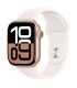Apple Watch 10 GPS 42mm, roosa silikoonrihm- M/L