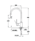 Kitchen faucet Teka SP995 onyx