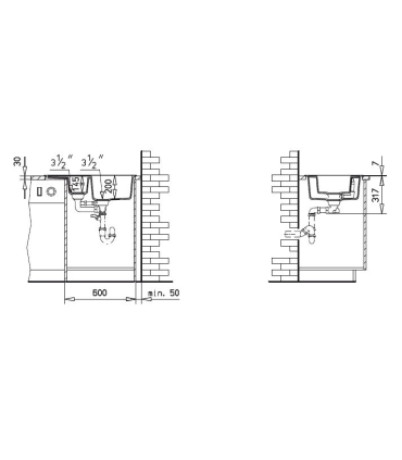 Valamu Teka Astral 60B-TG kriitvalge