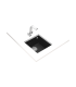 Sink Teka Square 40.40TG black