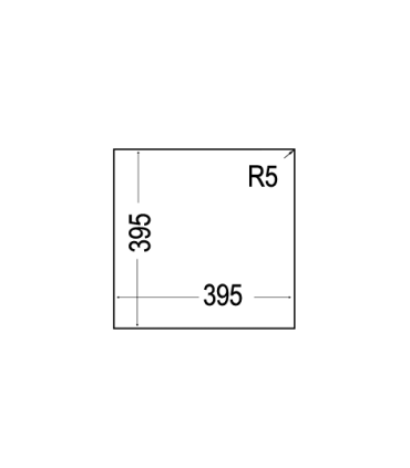 Sink Teka Square 40.40TG black