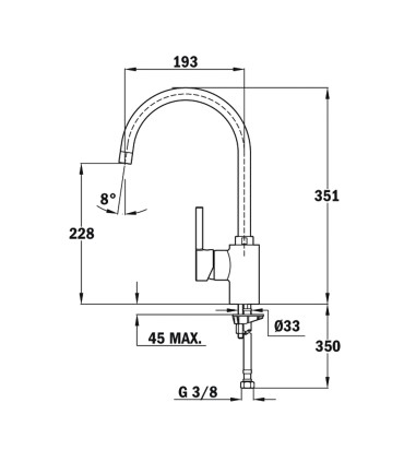 Segisti Teka ARK 915 kroom
