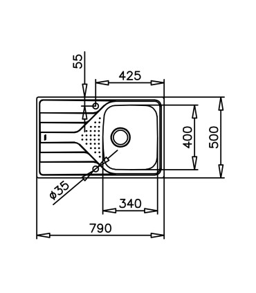 Sink Teka Universe 45 T-XM 1B 1D polished