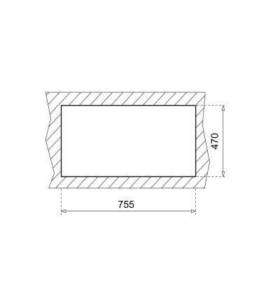 Sink Comfor 45 B-TG onyks