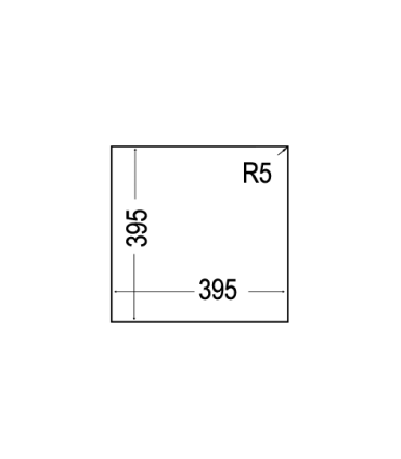 Sink Teka Square 40.40TG Stone Grey