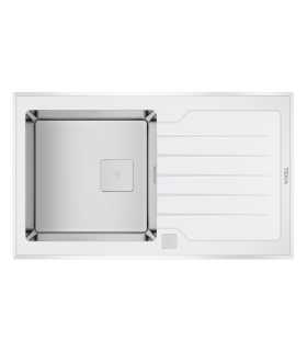 Sink Teka Diamond RS15 1B 1D white