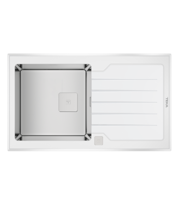 Sink Teka Diamond RS15 1B 1D white