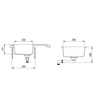 Sink Teka Comfor 45 S-TG onyks