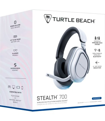 Turtle Beach juhtmevabad kõrvaklapid Stealth 700 Gen 3 PlayStation, valge